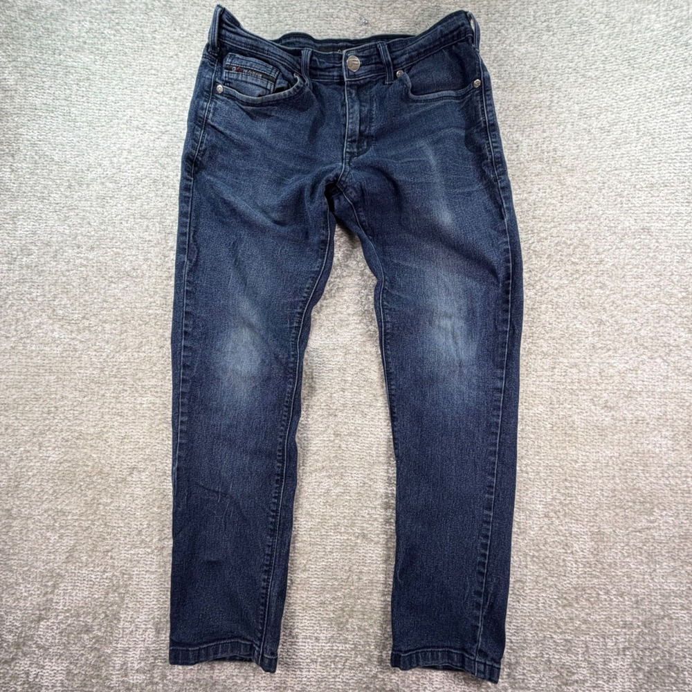 Fried Denim Jeans Slim Fit Cotton Blend 32x30 Blue Streetwear Moto Style
